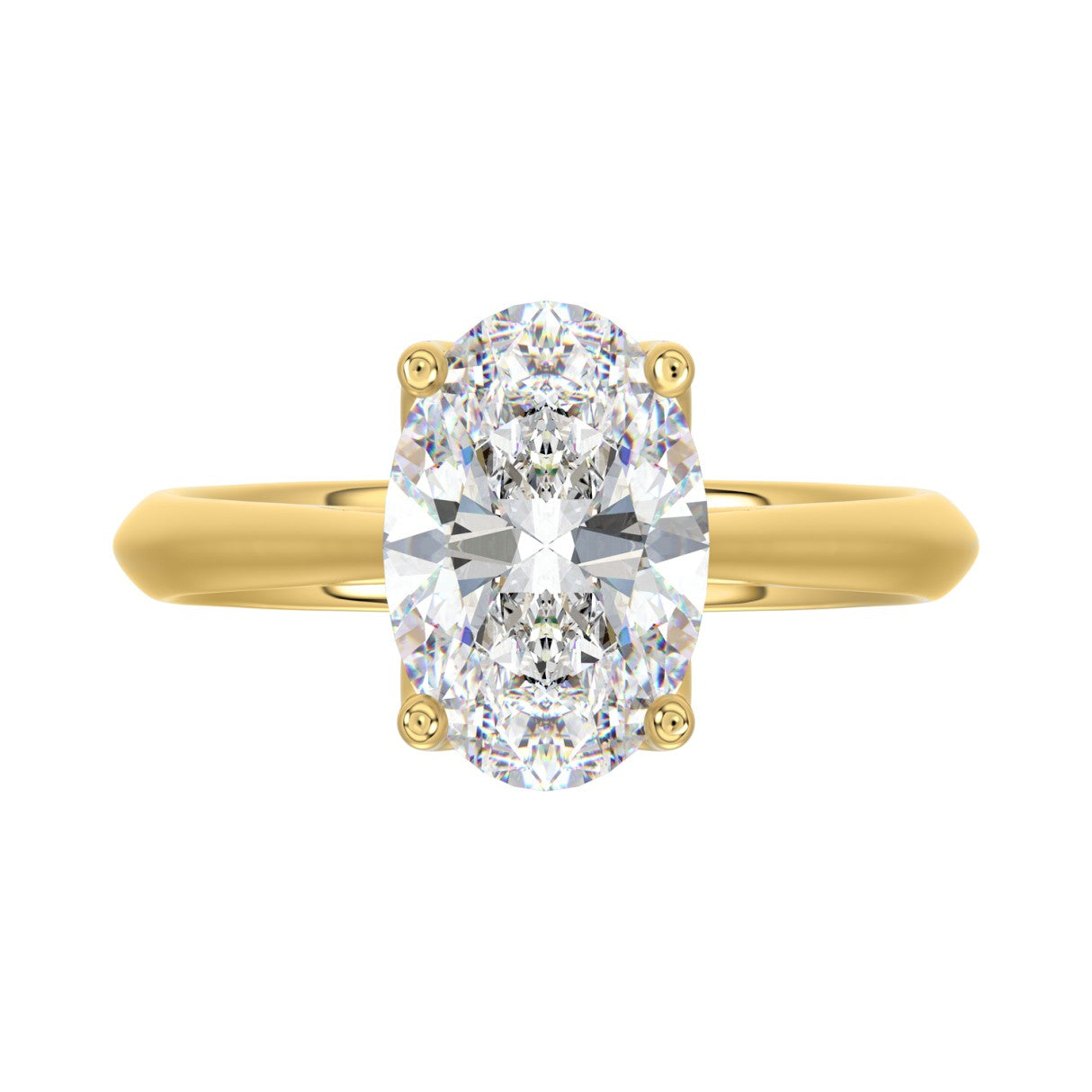 3 Carat Tulip Solitaire Engagement Ring