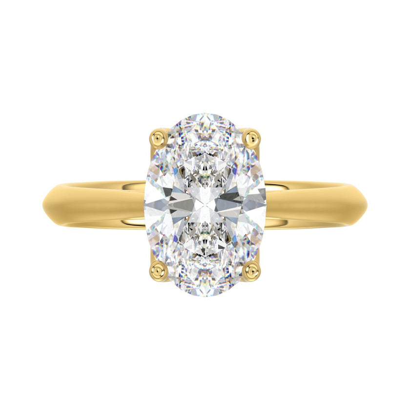 3 Carat Tulip Solitaire Engagement Ring