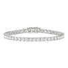 14K WHITE GOLD 3CT ROUND DIAMOND LADIES BRACELET