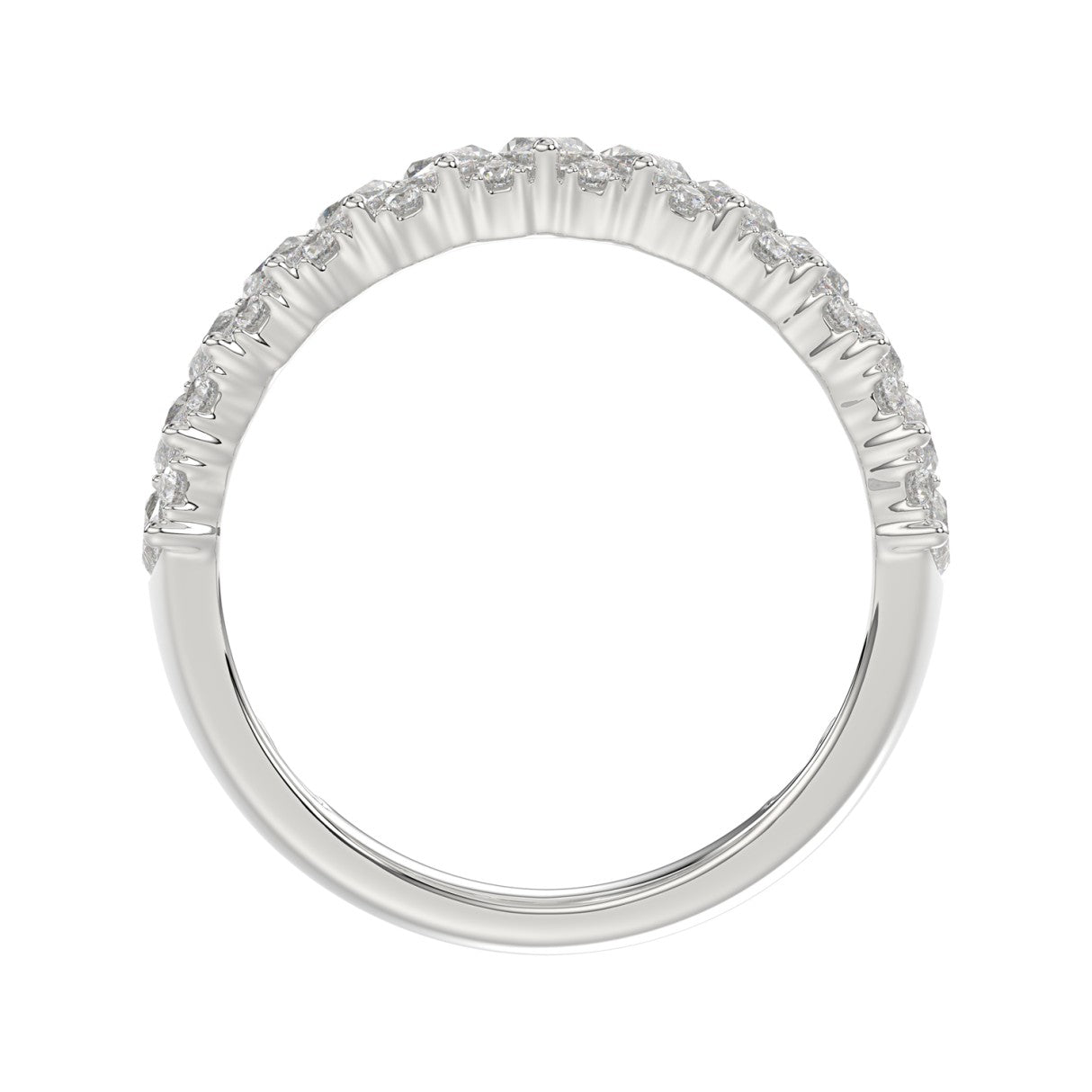 Exquisite Marquise Lab Diamond Band 1.50ct in 14K White Gold