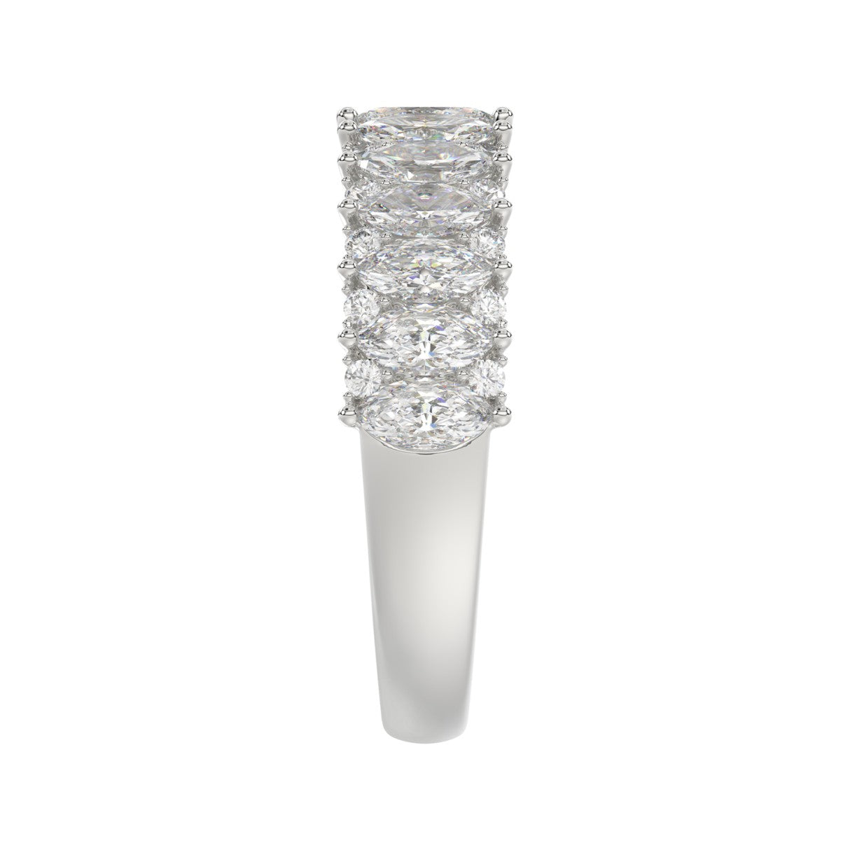 Exquisite Marquise Lab Diamond Band 1.50ct in 14K White Gold