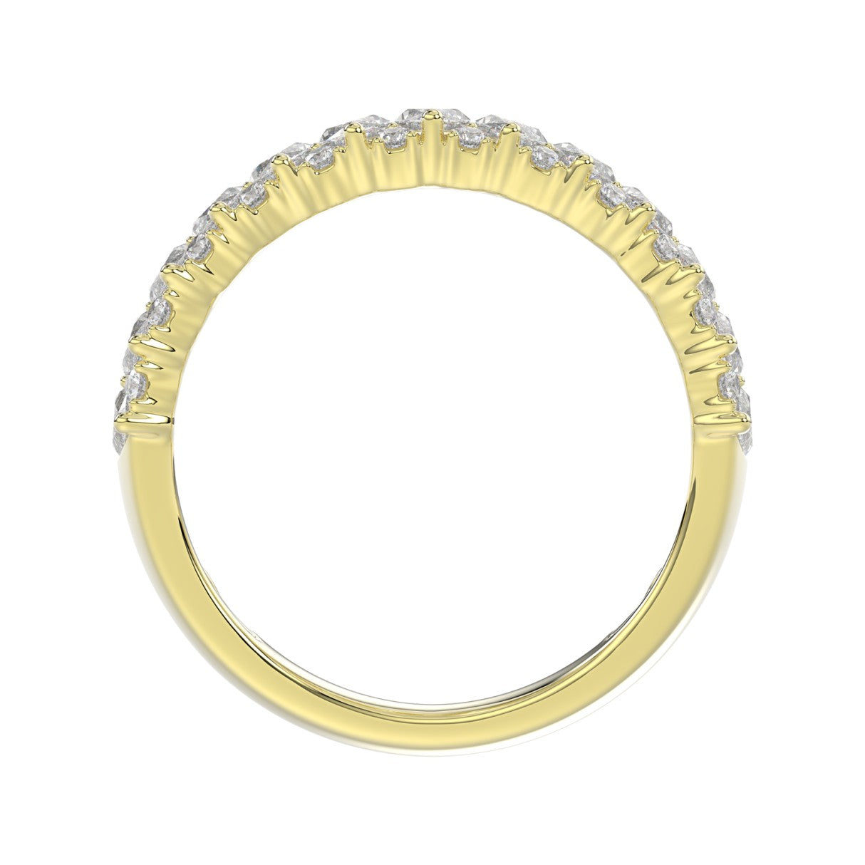 Shimmering Marquise Lab Diamond Band 1.50ct in 14K Yellow Gold