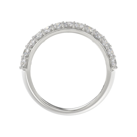 Scintillating Lab Diamond Band 2.50ct in 14K White Gold
