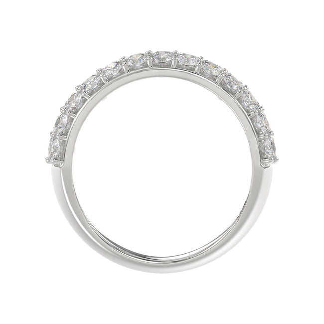 Scintillating Lab Diamond Band 2.50ct in 14K White Gold