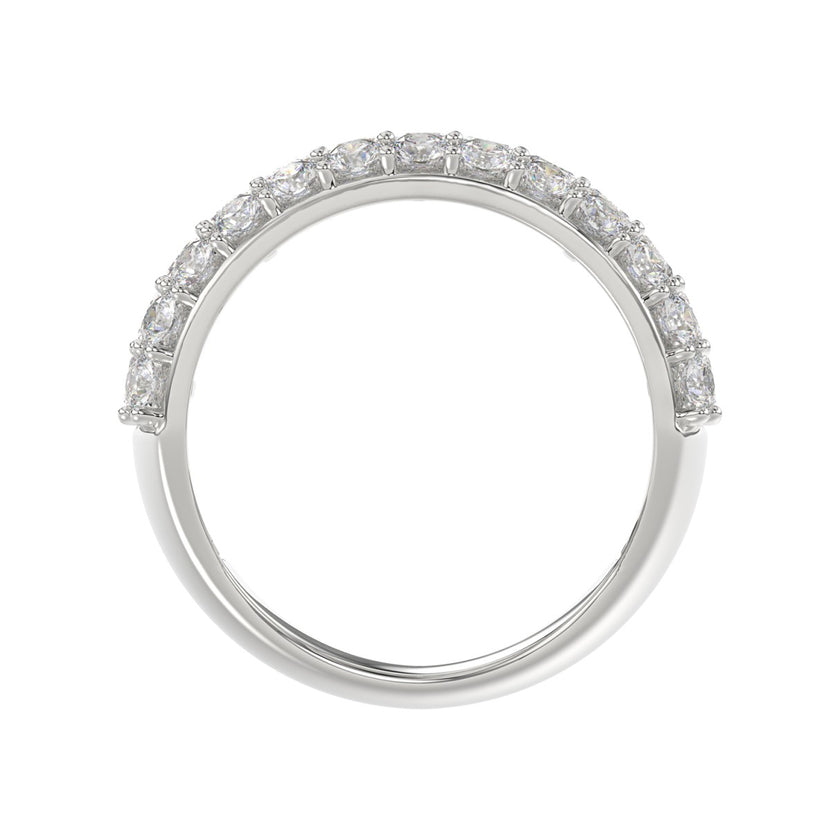 Scintillating Lab Diamond Band 2.50ct in 14K White Gold