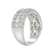 Scintillating Lab Diamond Band 2.50ct in 14K White Gold