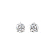 LADIES SOLITAIRE EARRINGS 1 1/2CT ROUND LAB DIAMOND 14K WHITE GOLD