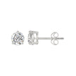 Elegant Lab Created Diamond Stud Earrings 3.0ct in 14KW Gold