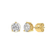 14K YELLOW GOLD 2CT ROUND DIAMOND LADIES SOLITAIRE EARRINGS