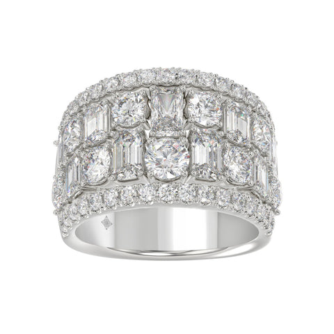 Big & Bold 5.0ct Lab Diamond Band  in 14K White Gold