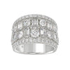 Big & Bold 5.0ct Lab Diamond Band  in 14K White Gold