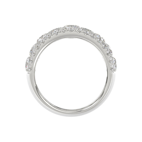 Big & Bold 5.0ct Lab Diamond Band  in 14K White Gold