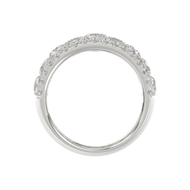 Big & Bold 5.0ct Lab Diamond Band  in 14K White Gold