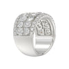 Big & Bold 5.0ct Lab Diamond Band  in 14K White Gold