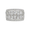 Big & Bold 5.0ct Lab Diamond Band  in 14K White Gold