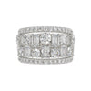 Big & Bold 5.0ct Lab Diamond Band  in 14K White Gold
