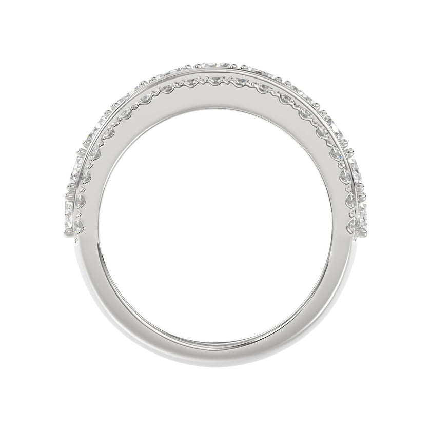 Exceptional Lab Diamond Band 2.25ct in 14K White Gold