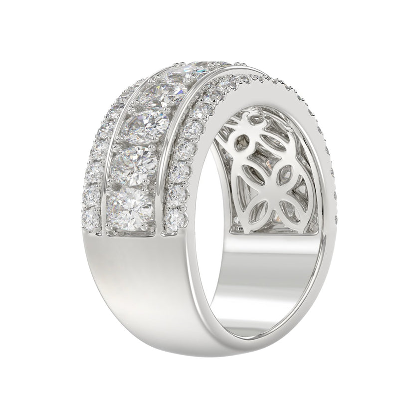 Exceptional Lab Diamond Band 2.25ct in 14K White Gold