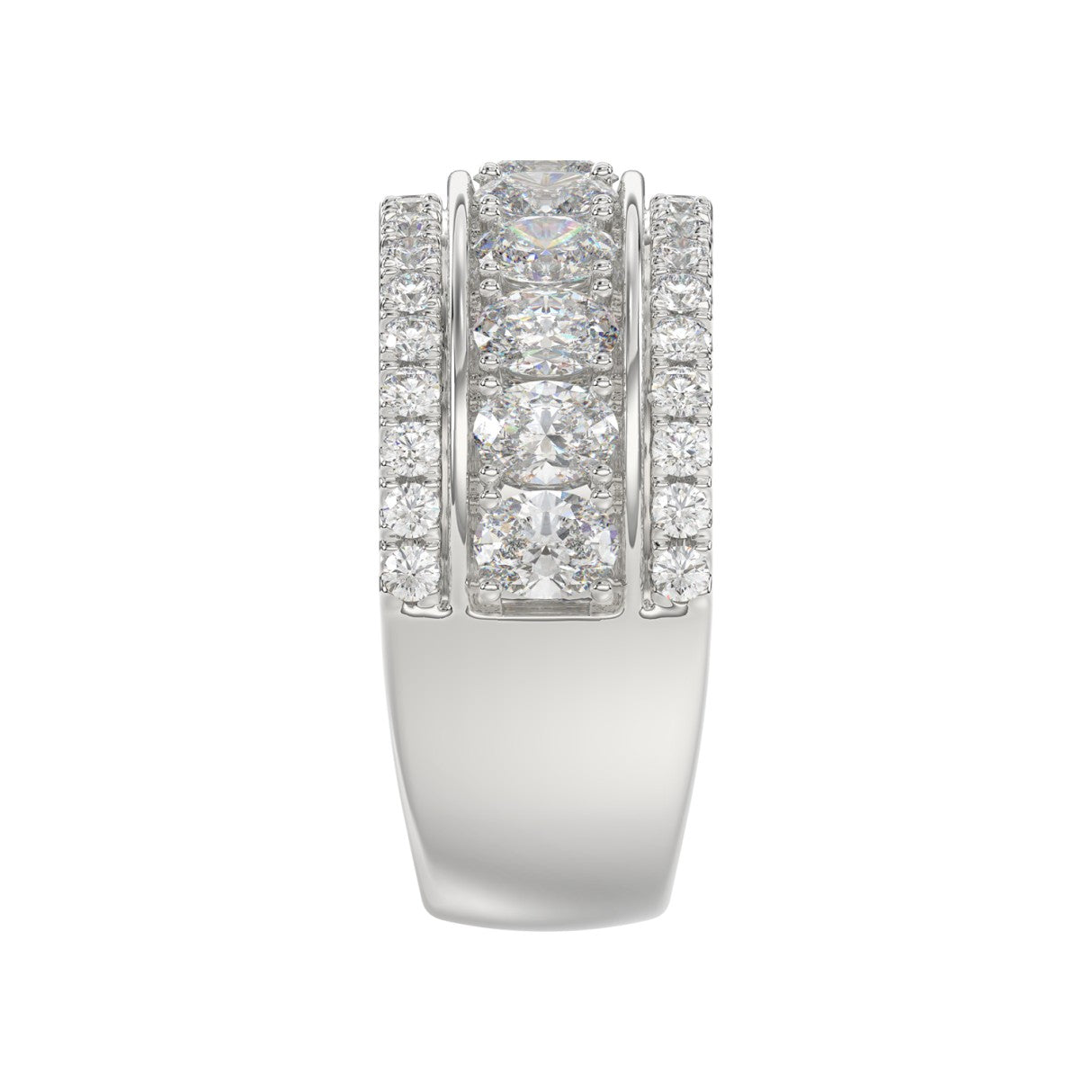 Exceptional Lab Diamond Band 2.25ct in 14K White Gold
