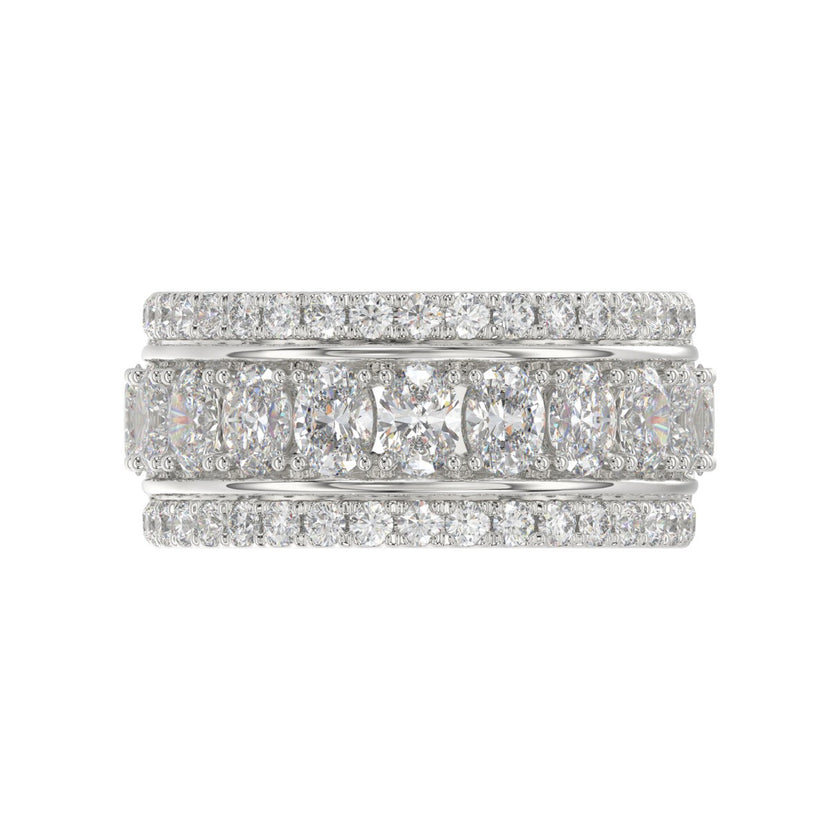 Exceptional Lab Diamond Band 2.25ct in 14K White Gold