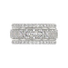 Exceptional Lab Diamond Band 2.25ct in 14K White Gold