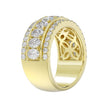 Exceptional Triple Row Lab Diamond Band 2.25ct in 14K Yellow Gold