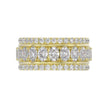 Exceptional Triple Row Lab Diamond Band 2.25ct in 14K Yellow Gold