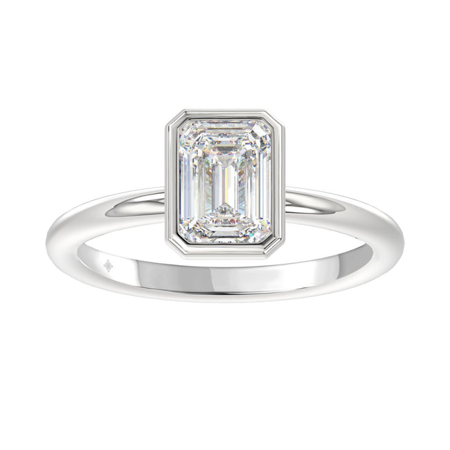 2 Carat Bezel Set Solitaire Diamond Ring