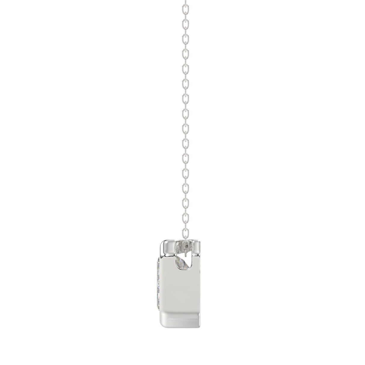 2 Carat Emerald Bezel Necklace