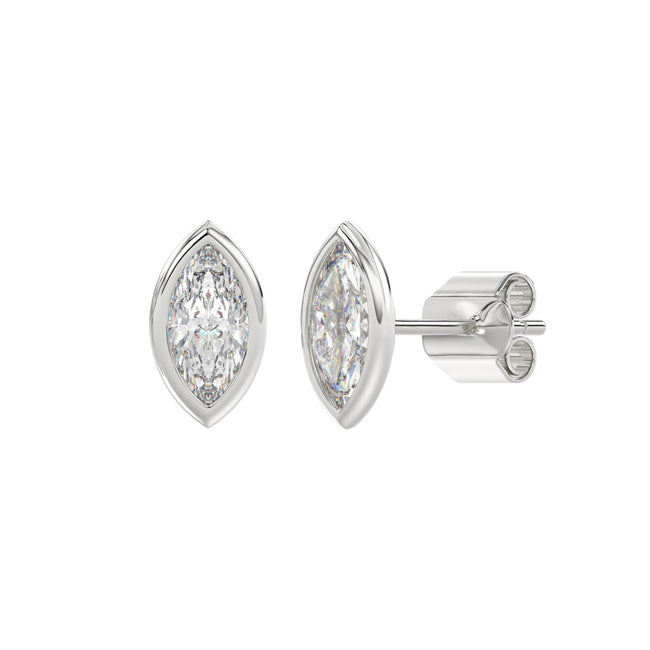 Bezel Diamond Earrings Gemmas Jewelers 