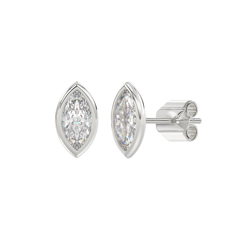 Bezel Diamond Earrings Gemmas Jewelers 