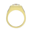 Big & Bold 2.0ct Mens Certified Solitaire Lab Diamond Ring  in 14K Yellow Gold