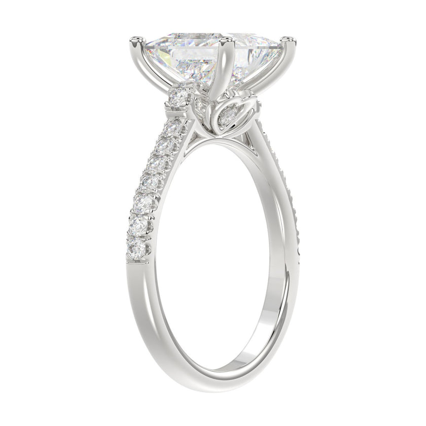 Princess Cut 3.50 Carat Bridal Set