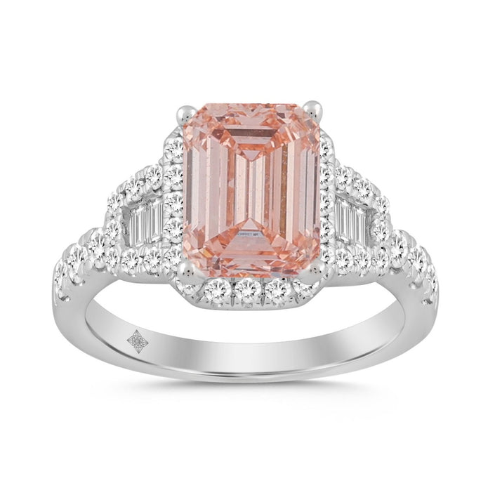 Radiant Pink Diamond Ring 2.75ctw