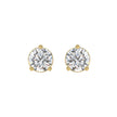 Elegant Lab Created Diamond Stud Earrings 1.50ct in 14K Gold - Certified