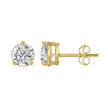 Elegant Lab Created Diamond Stud Earrings 1.50ct in 14K Gold - Certified