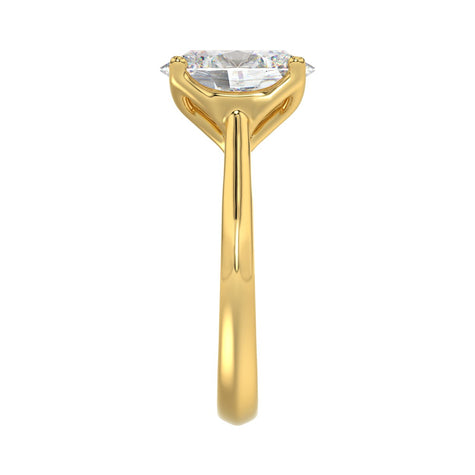 Tulip 4.00 Carat Oval Diamond Engagement Ring