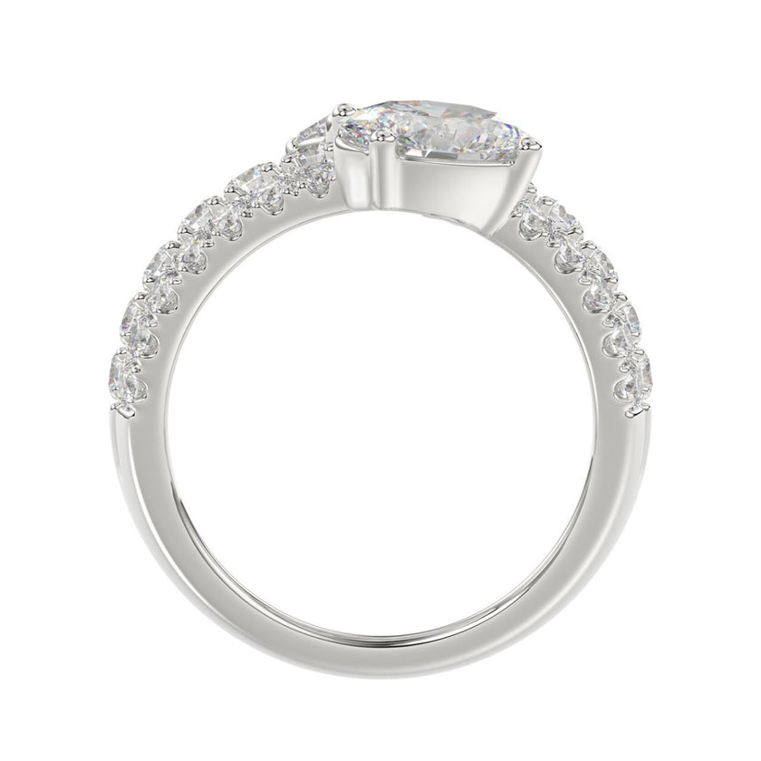 3.00 Carat Round Pear & Oval Diamond Ring