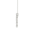 14k White Gold Diamond Cross 1.25ctw Pear Shaped Diamonds