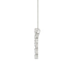 14k White Gold Diamond Cross 1.25ctw Pear Shaped Diamonds