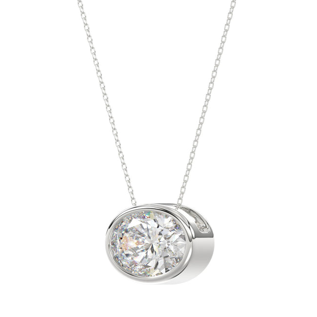 IGI Certified Bezel Diamond Necklace