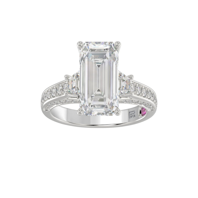 4 Carat Platinum Diamond Ring