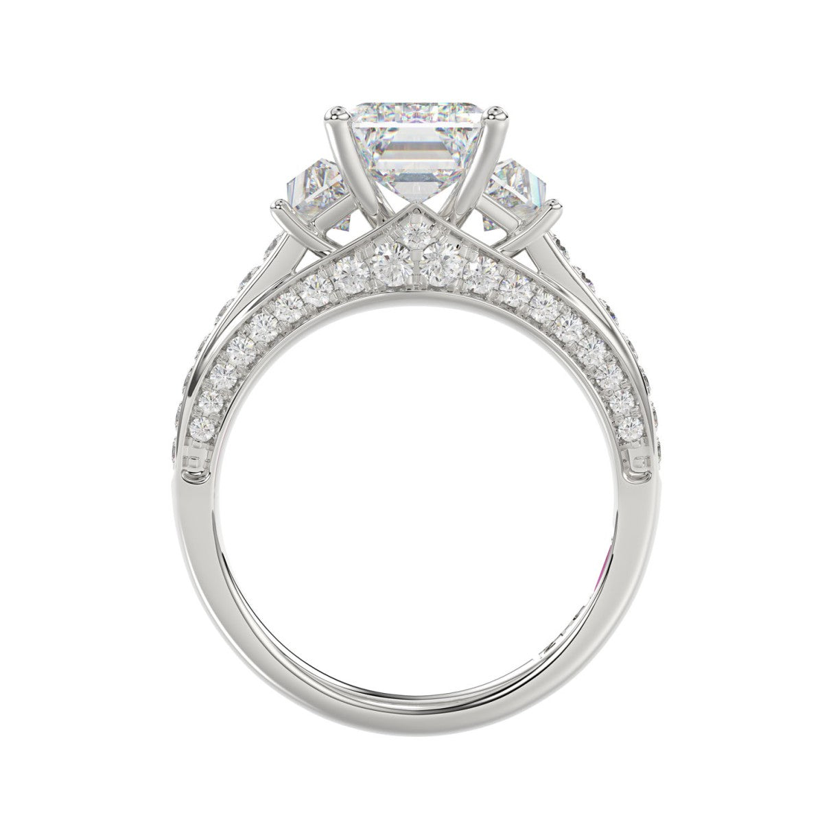 Platinum Trapezoid Diamonds 