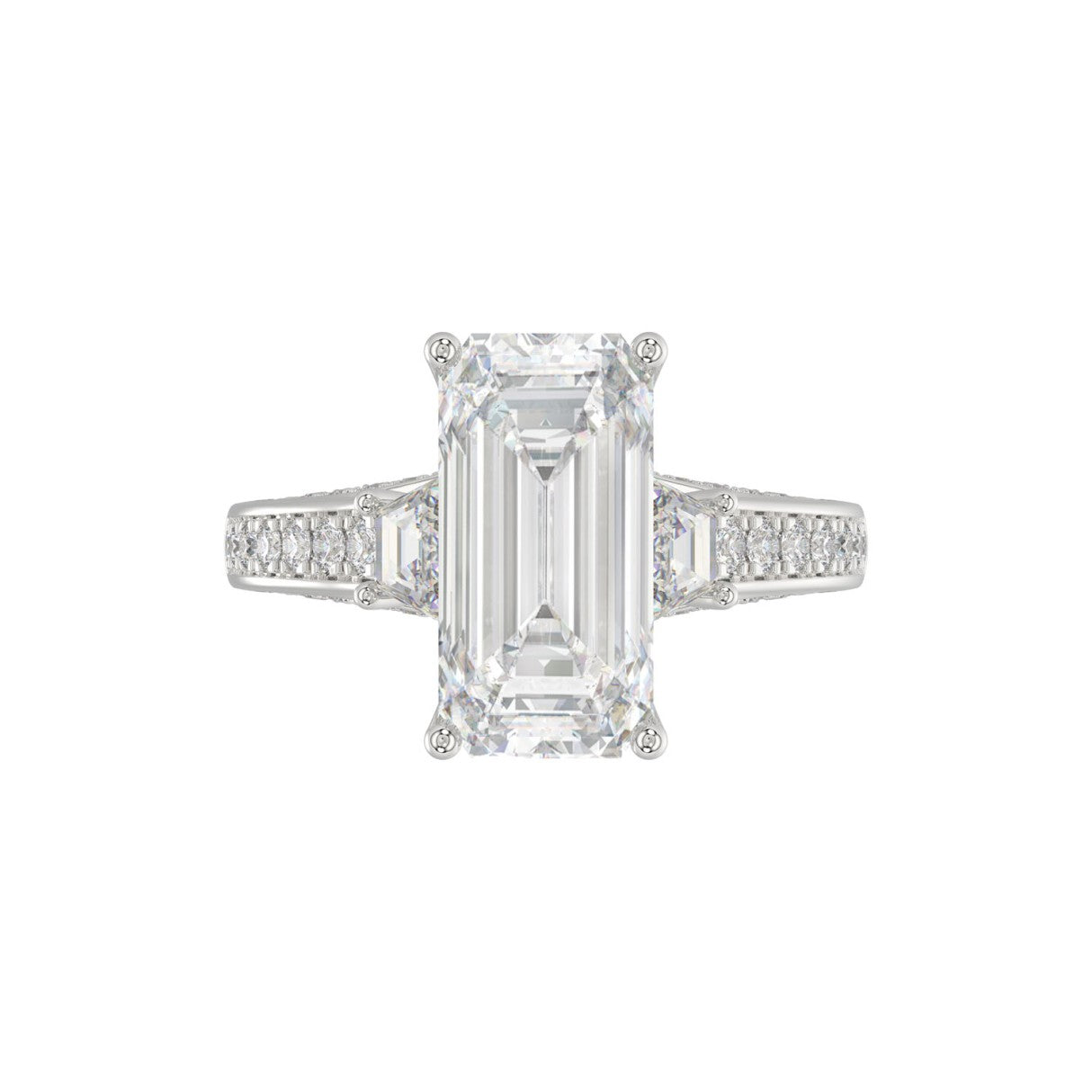 4 Carat Platinum Diamond Ring