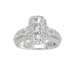 Platinum 3.50ctw Engagement Ring