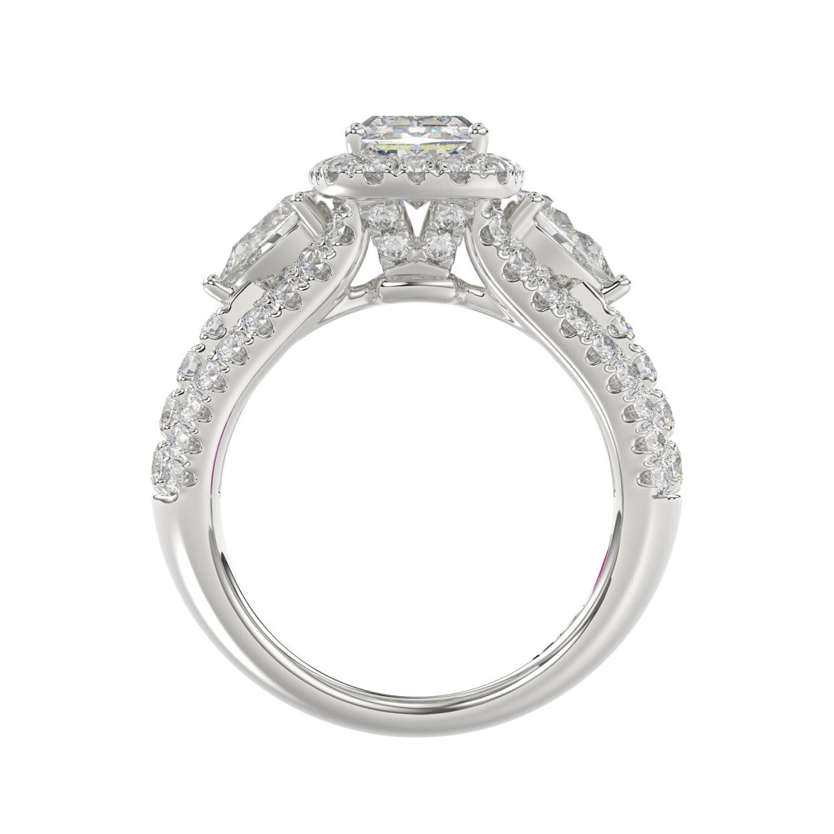 Platinum 3.50ctw Engagement Ring