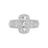  Platinum 3.50ctw Engagement Ring