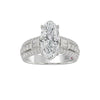 Platinum 4.00 ctw Oval Engagement Ring