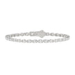 5.00 Carat Oval Diamond Bracelet Half Bezel