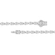 5.00 Carat Oval Diamond Bracelet Half Bezel